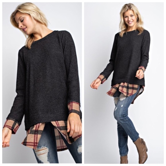 •plaid sweater• - Picture 2 of 2